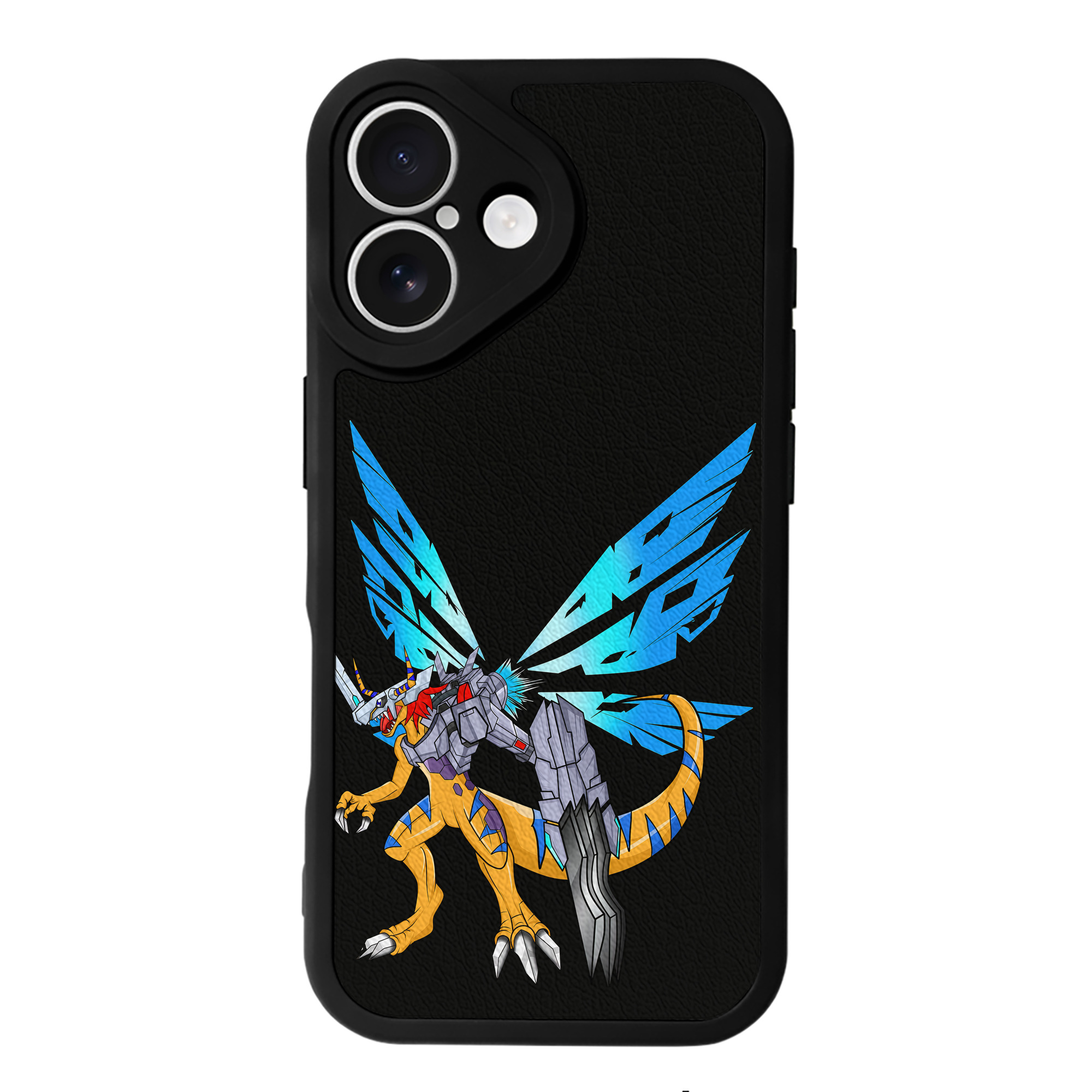 （画像用） Digimon デジタルモンスター/デジモン 【iPhone 16シリーズ対応】シリコンスマホケース（レザー調） 材質：シリコン